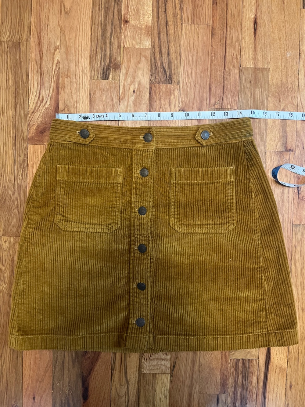 Madewell Corduroy Mini Skirt - Burnt Orange - Size 4
